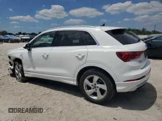2021 Audi Q3 Premium with VIN WA1AUCF39M1133071, listed as a Copart auction lot 53138115 with 21,639 mi miles and Salvage Title. Bid and sale history available at carsss.com. Image 2.