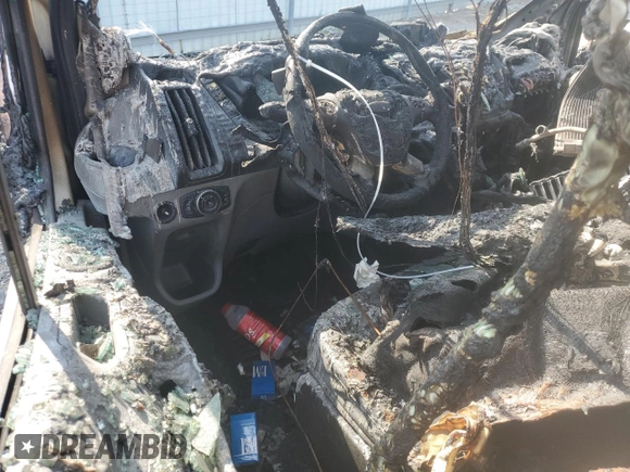 2017 Ford Transit with VIN 1FTYE2CG2HKA04494, listed as a Copart auction lot 55138925 with Not provided miles and Salvage title. Bid and sale history available at DreamBid. Image 8.