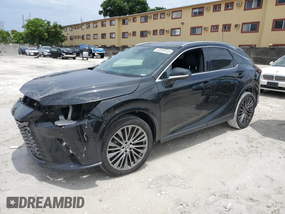 2023 Lexus RX 350 z VIN 2T2BAMBA3PC004378, wystawiony jako Copart lot #63559135 z przebiegiem 18 609 mil mil oraz Czysty tytuł • Clean title. Historia ofert i sprzedaży dostępna na DreamBid. Obrazek 1.