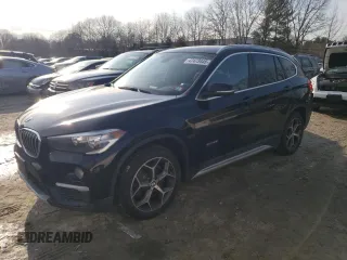2017 BMW X1 sDrive28i with VIN WBXHU7C30H5H33353, listed as a Copart auction lot 47473445 with 97,579 mi miles and Salvage Title. Bid and sale history available at carsss.com. Image 1.