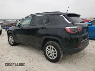 2021 Jeep Compass Sport with VIN 3C4NJCAB9MT510988, listed as a Copart auction lot 51683555 with 48,953 mi miles and Salvage title. Bid and sale history available at DreamBid. Image 2.