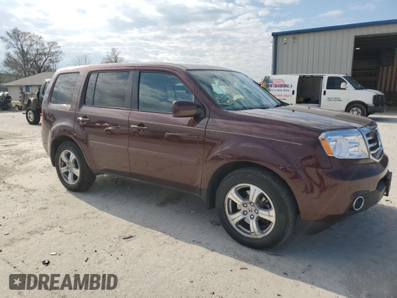 2013 Honda Pilot EX-L with VIN 5FNYF4H5XDB024483, listed as a Copart auction lot 48504835 with 214,652 mi miles and Salvage Title. Bid and sale history available at carsss.com. Image 4.