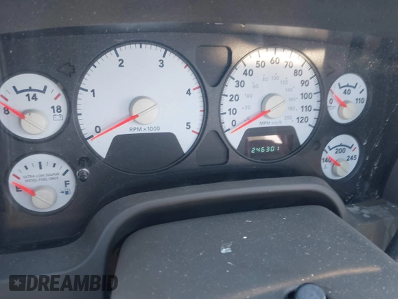2007 Dodge 2500 SLT with VIN 3D7KR28A47G839233, listed as a IAAI auction lot 41246993 with 246,301 mi miles. Bid and sale history available at carsss.com. Image 7.