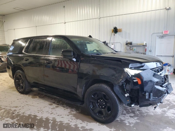 2022 Chevrolet Tahoe Commercial with VIN 1GNSKLED5NR271095, listed as a Copart auction lot 81087534 with 23,252 mi miles and Salvage Title. Bid and sale history available at carsss.com. Image 4.