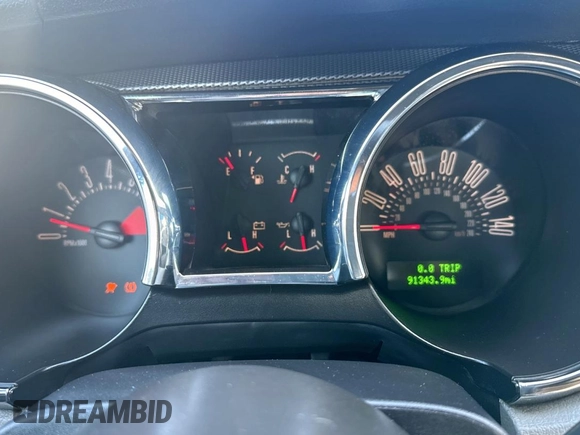 2008 Ford Mustang GT Deluxe with VIN 1ZVHT85HX85156050, listed as a Copart auction lot 53052725 with 91,343 mi miles and Clean Title. Bid and sale history available at DreamBid. Image 8.