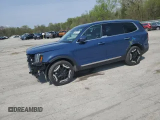 2024 Kia Telluride S с VIN 5XYP6DGC7RG527075, выставлен на аукционе Copart как лот 54423145 с пробегом 12 033 миль миль и Списание • Salvage title. История ставок и продаж доступна на DreamBid. Изображение 1.