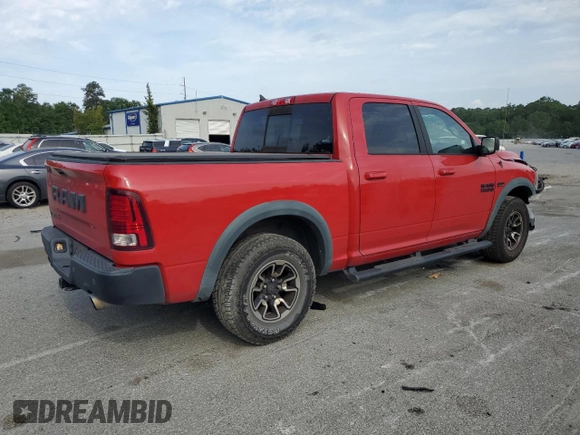 2017 Ram 1500 Rebel z VIN 1C6RR6YT2HS561287, wystawiony jako Copart lot #54116545 z przebiegiem 99 535 mil mil oraz Szkoda całkowita • Salvage title. Historia ofert i sprzedaży dostępna na DreamBid. Obrazek 3.