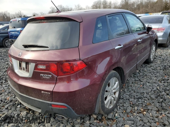 2010 Acura RDX with VIN 5J8TB1H22AA005703, listed as a Copart auction lot 43126945 with 188,821 mi miles and Salvage Title. Bid and sale history available at carsss.com. Image 3.