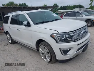 2019 Ford Expedition Max Platinum with VIN 1FMJK1MT1KEA00308, listed as a IAAI auction lot 42299341 with 114,994 mi miles and . Bid and sale history available at DreamBid. Image 1.