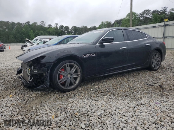 2019 Maserati Quattroporte S z VIN ZAM56YPA4K1319850, wystawiony jako Copart lot #54563565 z przebiegiem 76 714 mil mil oraz Szkoda całkowita • Salvage title. Historia ofert i sprzedaży dostępna na DreamBid. Obrazek 1.