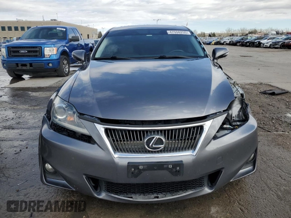 2012 Lexus IS 250 with VIN JTHCF5C29C5056580, listed as a Copart auction lot 47550255 with 116,140 mi miles and Salvage Title. Bid and sale history available at DreamBid. Image 5.
