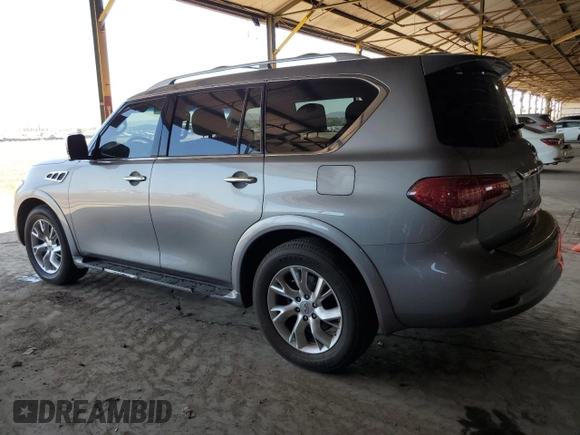 2012 Infiniti QX56 7-passenger with VIN JN8AZ2NE1C9020532, listed as a Copart auction lot 68012654 with 141,470 mi miles and Salvage Title. Bid and sale history available at carsss.com. Image 2.