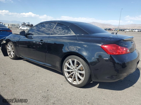 2009 Infiniti G37 Convertible with VIN JNKCV66E39M722202, listed as a Copart auction lot 75204144 with 172,872 mi miles and Salvage Title. Bid and sale history available at carsss.com. Image 2.
