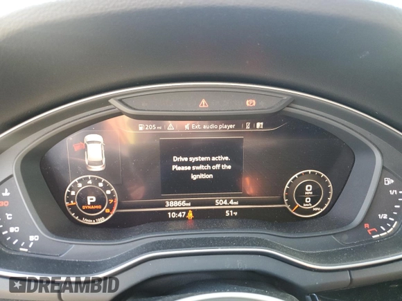 2019 Audi Q5 Prestige with VIN WA1FNAFY1K2021794, listed as a Copart auction lot 46272665 with 38,866 mi miles and Salvage Title. Bid and sale history available at carsss.com. Image 9.