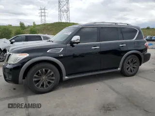 2017 Nissan Armada SV z VIN JN8AY2NC6H9512711, wystawiony jako Copart lot #58860075 z przebiegiem 72 660 mil mil oraz Nie do naprawy • Non repairable. Historia ofert i sprzedaży dostępna na DreamBid. Obrazek 1.