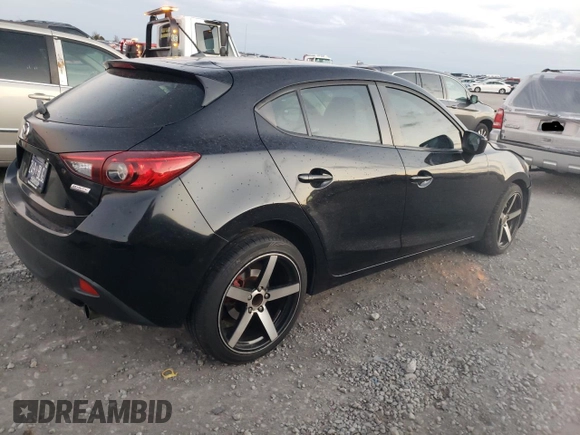 2014 Mazda 3 i Sport with VIN JM1BM1K73E1212471, listed as a Copart auction lot 83270934 with Not Provided miles and Salvage Title. Bid and sale history available at carsss.com. Image 3.