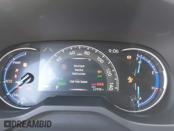 2023 Toyota RAV4 Hybrid XLE with VIN JTMRWRFV3PD205098, listed as a IAAI auction lot 41845095 with 22,908 mi miles. Bid and sale history available at carsss.com. Image 7.