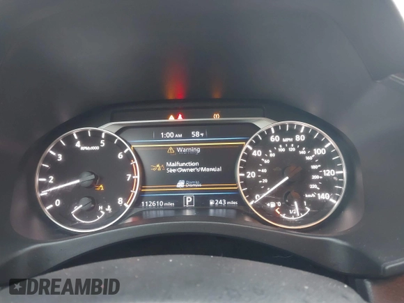 2019 Nissan Altima 2.5 SV with VIN 1N4BL4DV3KC143660, listed as a IAAI auction lot 40882186 with 112,610 mi miles. Bid and sale history available at carsss.com. Image 7.