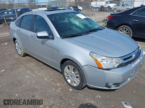 2011 Ford Focus SEL with VIN 1FAHP3HN1BW189263, listed as a IAAI auction lot 41958502 with 157,608 mi miles. Bid and sale history available at carsss.com. Image 1.