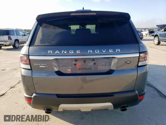 2017 Land Rover Range Rover Sport HSE with VIN SALWR2FV7HA125526, listed as a Copart auction lot 46792585 with 97,676 mi miles and Salvage Title. Bid and sale history available at carsss.com. Image 6.