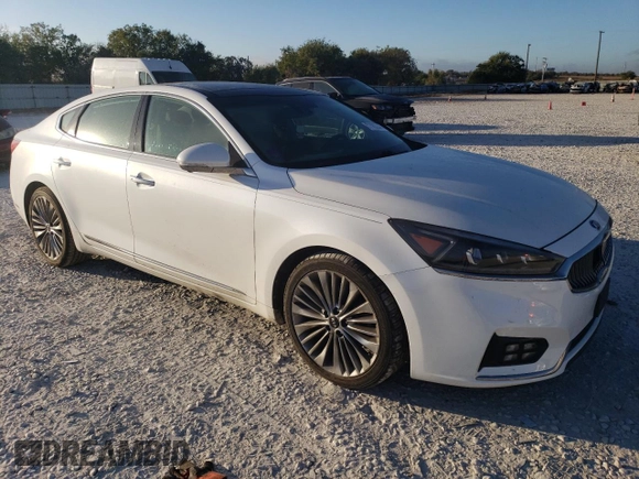 2017 Kia Cadenza Premium with VIN KNALC4J17H5065099, listed as a Copart auction lot 77783244 with 116,188 mi miles and Salvage Title. Bid and sale history available at carsss.com. Image 4.