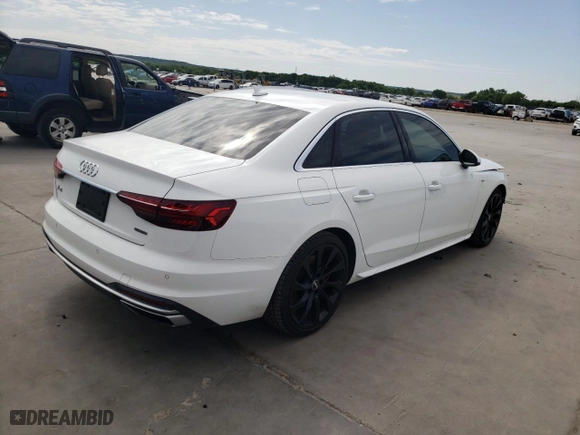 2020 Audi A4 Sedan Premium Plus with VIN WAUENAF49LN009596, listed as a Copart auction lot 49399253 with 16,694 mi miles. Bid and sale history available at carsss.com. Image 3.