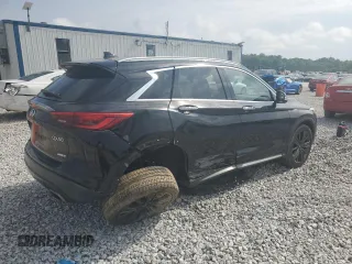 2020 Infiniti QX50 Luxe with VIN 3PCAJ5M17LF115024, listed as a Copart auction lot 54704385 with 68,853 mi miles and Salvage title. Bid and sale history available at DreamBid. Image 3.