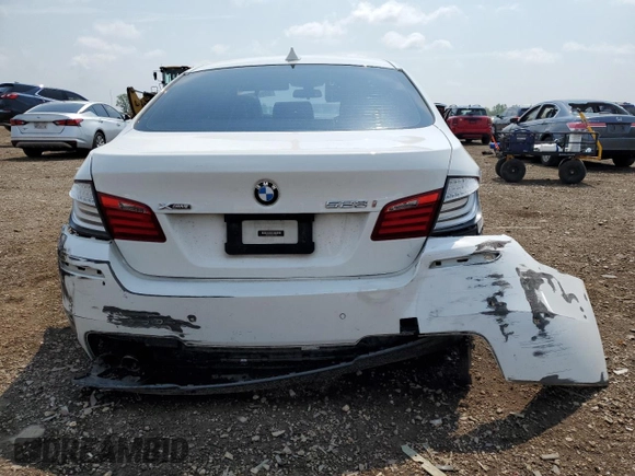2013 BMW 5 Series 528i xDrive with VIN WBAXH5C59DD114652, listed as a Copart auction lot 59970575 with Not provided miles and Salvage title. Bid and sale history available at DreamBid. Image 6.