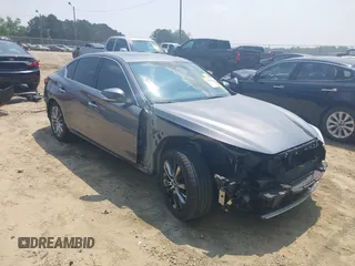 2019 Infiniti Q50 Luxe with VIN JN1EV7AP2KM518024, listed as a IAAI auction lot 42396562 with 72,030 mi miles and . Bid and sale history available at DreamBid. Image 6.