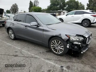 2020 Infiniti Q50 Luxe z VIN JN1EV7AP7LM206136, wystawiony jako Copart lot #59612355 z przebiegiem 70 001 mil mil oraz Szkoda całkowita • Salvage title. Historia ofert i sprzedaży dostępna na DreamBid. Obrazek 4.