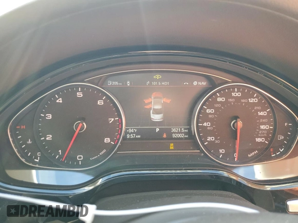 2012 Audi A8 L with VIN WAURVAFD3CN024063, listed as a Copart auction lot 81508834 with 92,002 mi miles and Salvage Title. Bid and sale history available at carsss.com. Image 9.