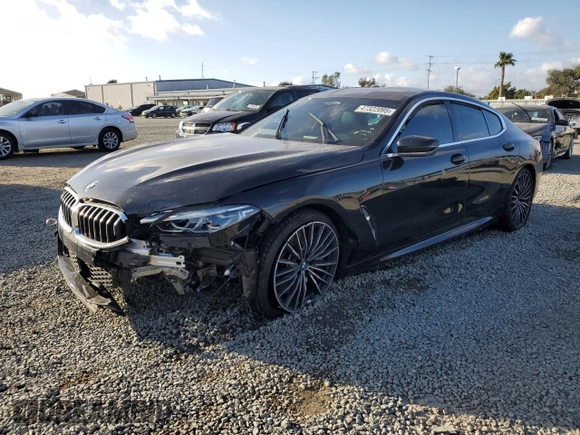 2021 BMW 8 Series M850i with VIN WBAGV8C00MCF81403, listed as a Copart auction lot 47322095 with Not provided miles and Salvage title. Bid and sale history available at DreamBid. Image 1.