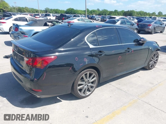 2014 Lexus GS 350 with VIN JTHBE1BL1E5041964, listed as a IAAI auction lot 41944791 with 226,264 mi miles. Bid and sale history available at carsss.com. Image 4.