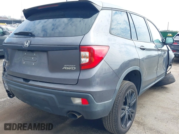 2019 Honda Passport Sport with VIN 5FNYF8H22KB012323, listed as a IAAI auction lot 41880476 with 153,341 mi miles and . Bid and sale history available at carsss.com. Image 4.