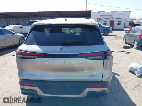 2024 Infiniti QX60 Luxe с VIN 5N1DL1FR6RC344203, выставлен на аукционе IAAI как лот 41843681 с пробегом 10 358 миль миль и . История ставок и продаж доступна на DreamBid. Изображение 16.