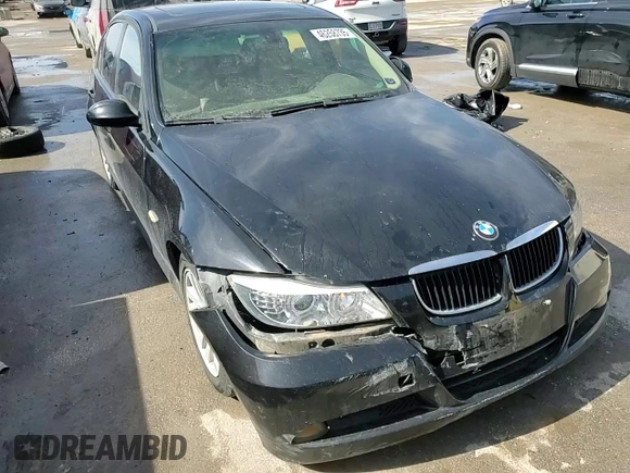2007 BMW 3 Series 328i with VIN WBAVA37557NL12699, listed as a Copart auction lot 46258735 with 173,338 mi miles and Salvage title. Bid and sale history available at DreamBid. Image 10.