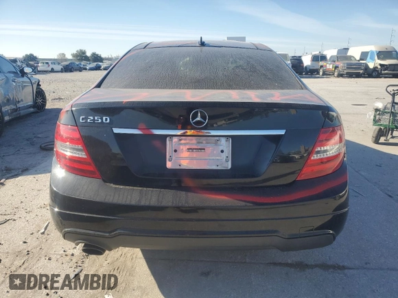 2012 Mercedes-Benz C 250 with VIN WDDGJ4HB6CF764290, listed as a Copart auction lot 83024974 with Not provided miles and Salvage title. Bid and sale history available at DreamBid. Image 6.