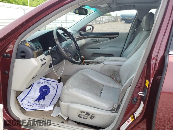 2007 Lexus LS 460 L with VIN JTHGL46F375014799, listed as a Copart auction lot 53912115 with 150,120 mi miles and Salvage title. Bid and sale history available at DreamBid. Image 7.