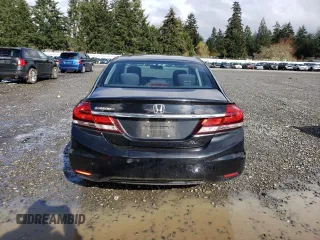 2015 Honda Civic Sedan LX with VIN 19XFB2F53FE277437, listed as a Copart auction lot 51210605 with 98,548 mi miles and Salvage Title. Bid and sale history available at carsss.com. Image 6.