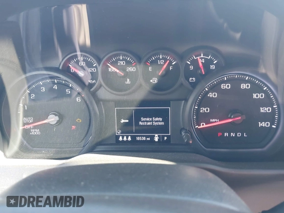 2024 Chevrolet Silverado 1500 Custom with VIN 1GCPABEK2RZ137144, listed as a IAAI auction lot 41868390 with 16,536 mi miles and . Bid and sale history available at DreamBid. Image 7.