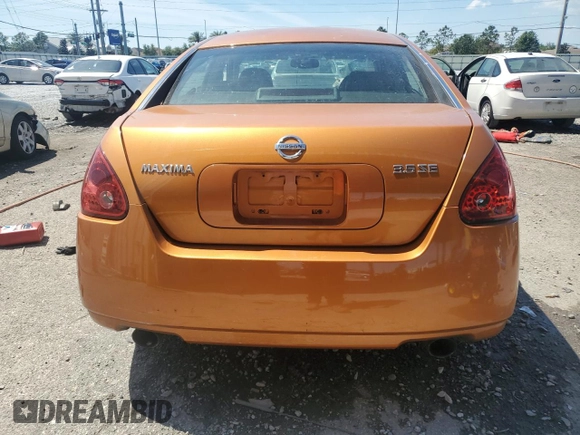2004 Nissan Maxima SL with VIN 1N4BA41E54C814615, listed as a Copart auction lot 50944575 with 151,140 mi miles and Salvage Title. Bid and sale history available at carsss.com. Image 6.
