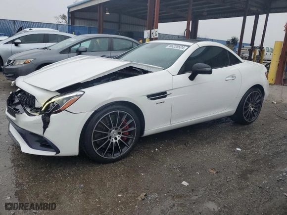 2017 Mercedes-Benz SLC with VIN WDDPK6GA1HF132242, listed as a Copart auction lot 86220524 with 43,857 mi miles and Non Repairable. Bid and sale history available at carsss.com. Image 1.