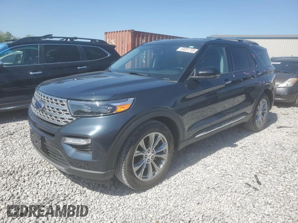 2022 Ford Explorer Limited with VIN 1FMSK7FH5NGA64411, listed as a Copart auction lot 53091785 with 49,971 mi miles and Salvage Title. Bid and sale history available at carsss.com. Image 1.