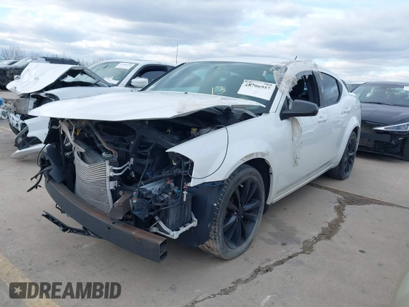 2014 Dodge Avenger SE z VIN 1C3CDZAB8EN200550, wystawiony jako IAAI lot #40389714 z przebiegiem 74 029 mil mil oraz . Historia ofert i sprzedaży dostępna na DreamBid. Obrazek 2.