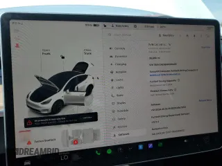 2022 Tesla Model Y Long Range with VIN 7SAYGAEE6NF506405, listed as a Copart auction lot 50392655 with 36,866 mi miles and Salvage Title. Bid and sale history available at DreamBid. Image 9.