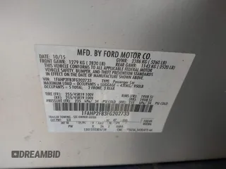 2015 Ford Taurus Limited with VIN 1FAHP2F83FG202733, listed as a IAAI auction lot 42616638 with 146,197 mi miles and . Bid and sale history available at DreamBid. Image 9.
