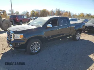 2016 GMC Canyon 4WD SLT with VIN 1GTP6DE11G1357147, listed as a Copart auction lot 77835344 with 106,890 mi miles and Salvage Title. Bid and sale history available at carsss.com. Image 1.