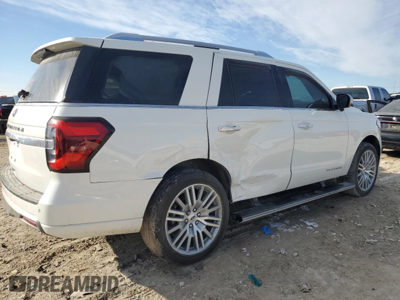 2023 Ford Expedition Platinum with VIN 1FMJU1M88PEA26014, listed as a Copart auction lot 89071995 with 23,830 mi miles and Salvage Title. Bid and sale history available at carsss.com. Image 3.
