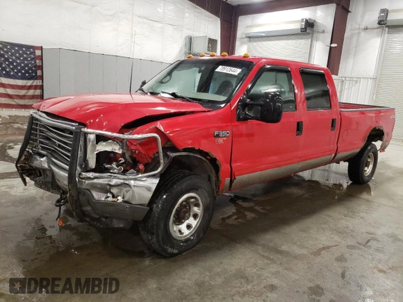 2001 Ford F-350 XL with VIN 3FTSW31F81MA31555, listed as a Copart auction lot 78912644 with 242,268 mi miles and Salvage Title. Bid and sale history available at DreamBid. Image 1.
