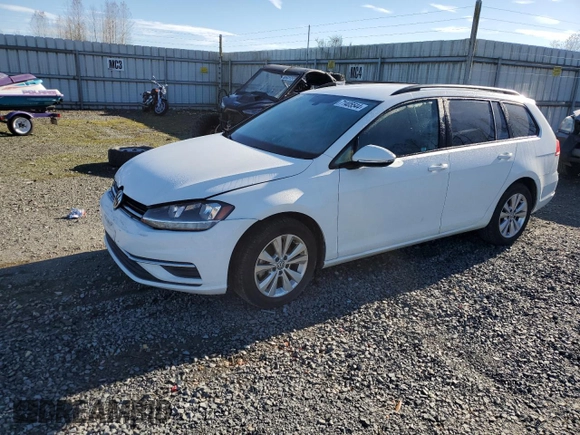 2019 Volkswagen Golf SportWagen S with VIN 3VW117AU2KM502355, listed as a Copart auction lot 71405544 with 49,111 mi miles and Salvage Title. Bid and sale history available at carsss.com. Image 2.